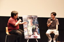 左から井口昇、押見修造。