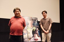 左から井口昇監督、押見修造。