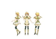 ユーノ（CV：小澤亜李）のキャラクターデザイン・全身。