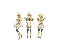 ユーノ（CV：小澤亜李）のキャラクターデザイン・全身。