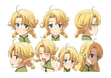 ユーノ（CV：小澤亜李）のキャラクターデザイン・表情。