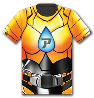 「アロンアルフアイター！」キャンペーンでプレゼントされる「瞬間変身Tシャツ」。