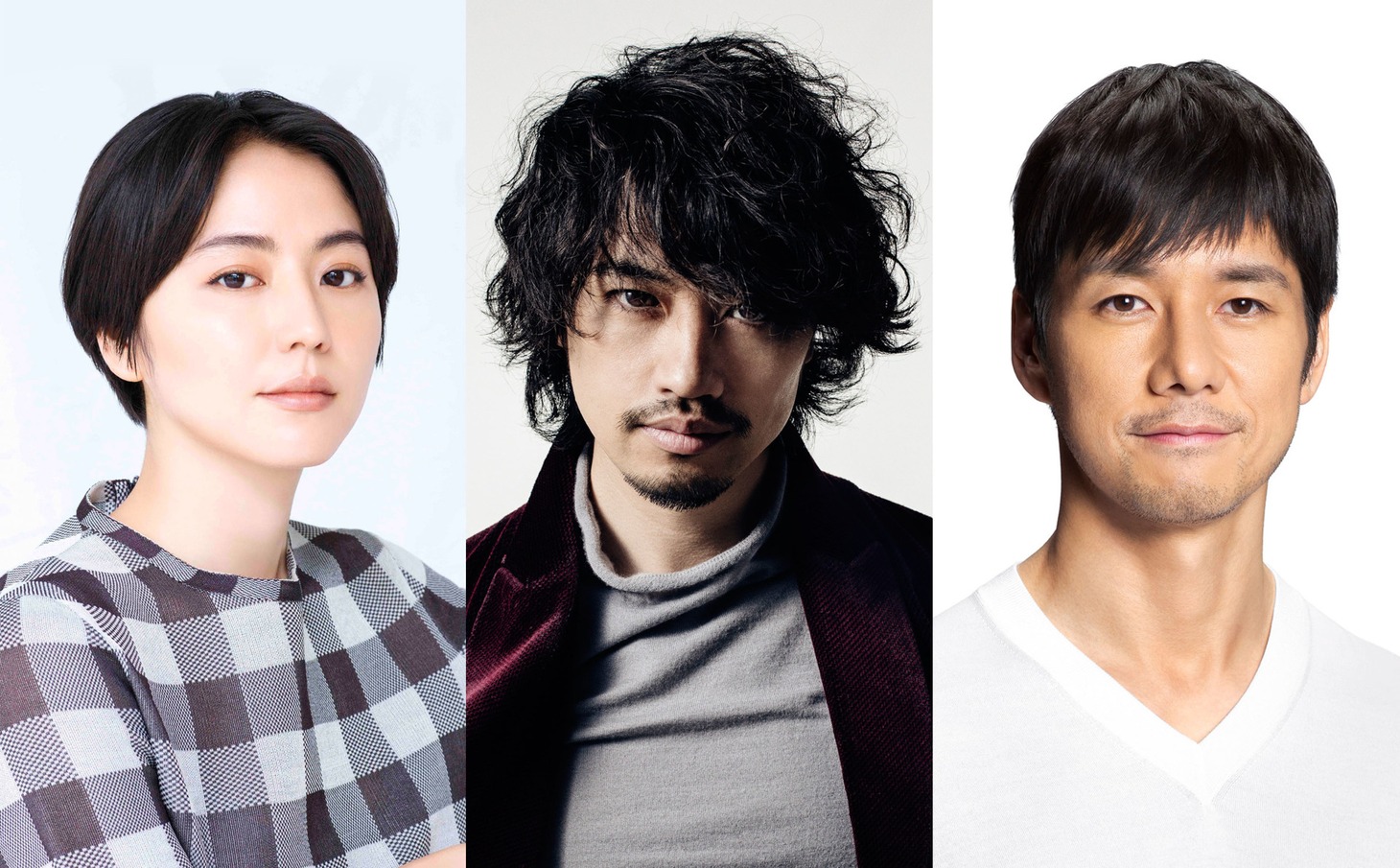 左から長澤まさみ、斎藤工、西島秀俊。