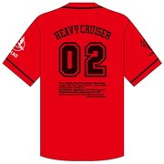 「重巡タカオベースボールシャツ[赤]（ウラ）」