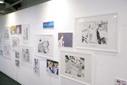 「テニスの王子様」の展示コーナー。