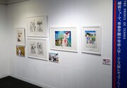 「テニスの王子様」の展示コーナー。