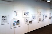「テニスの王子様」の展示コーナー。