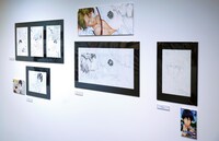 「テニスの王子様」の展示コーナー。