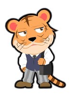 ビルのミニキャラクタ―イラスト。