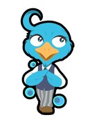 ドームのミニキャラクタ―イラスト。