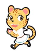 シイラのミニキャラクタ―イラスト。