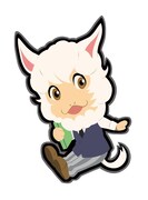 テムのミニキャラクタ―イラスト。