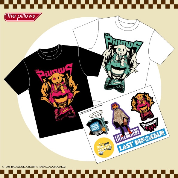 「フリクリ」とthe pillowsのコラボグッズ。