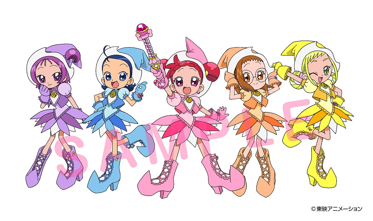 「HG GIRLS おジャ魔女どれみ」の元になった描き下ろしイラスト。