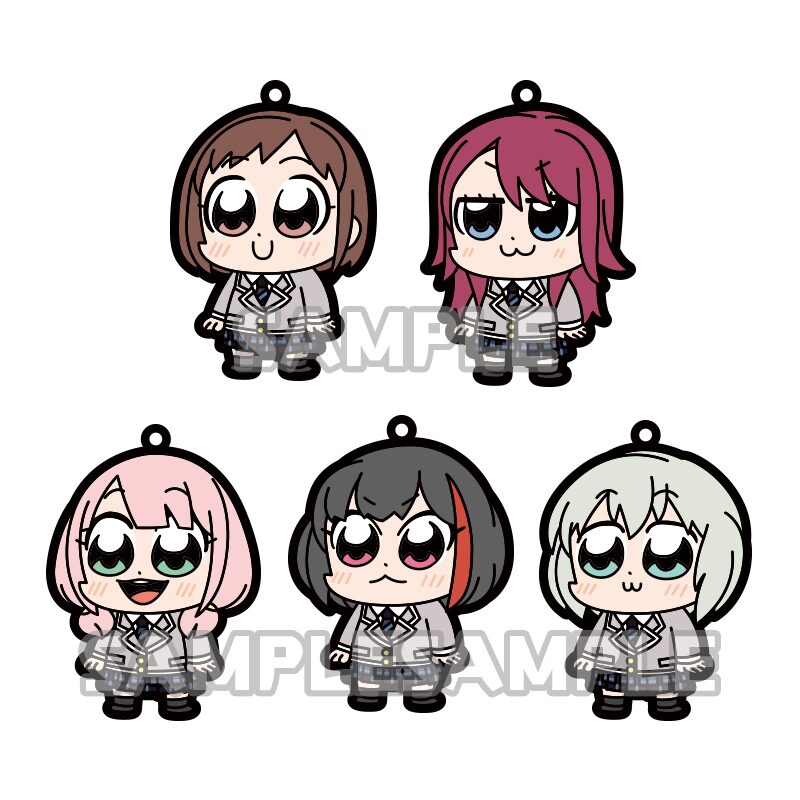 大川ぶくぶ×BanG Dream! トレーディングラバーストラップ Afterglow 