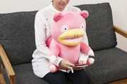 「ポケットモンスター PCクッションヤドン」の使用イメージ。