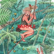 会場で販売されるアートパネル。