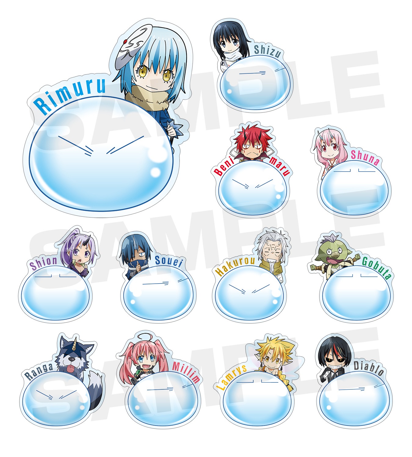 会場で販売される「トレーディングひょっこりアクリルマグネット」。