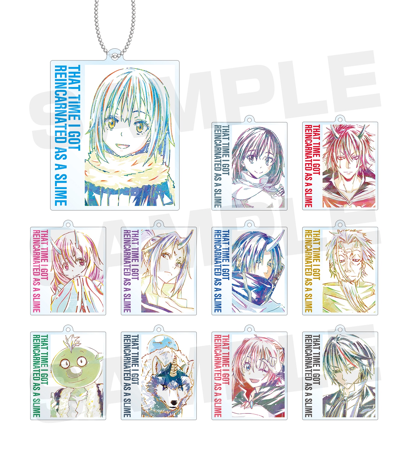 会場で販売される「トレーディング Ani-Art アクリルキーホルダー vol.2」。