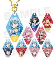 会場で販売されるトレーディングアクリルキーホルダー。