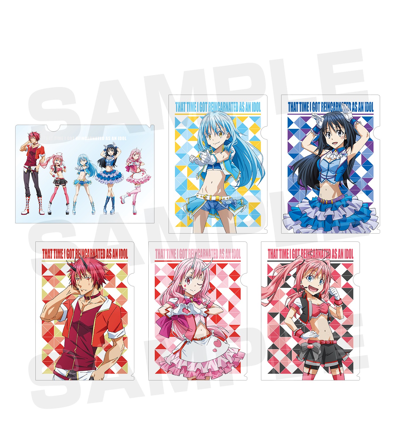 会場で販売されるクリアファイル。