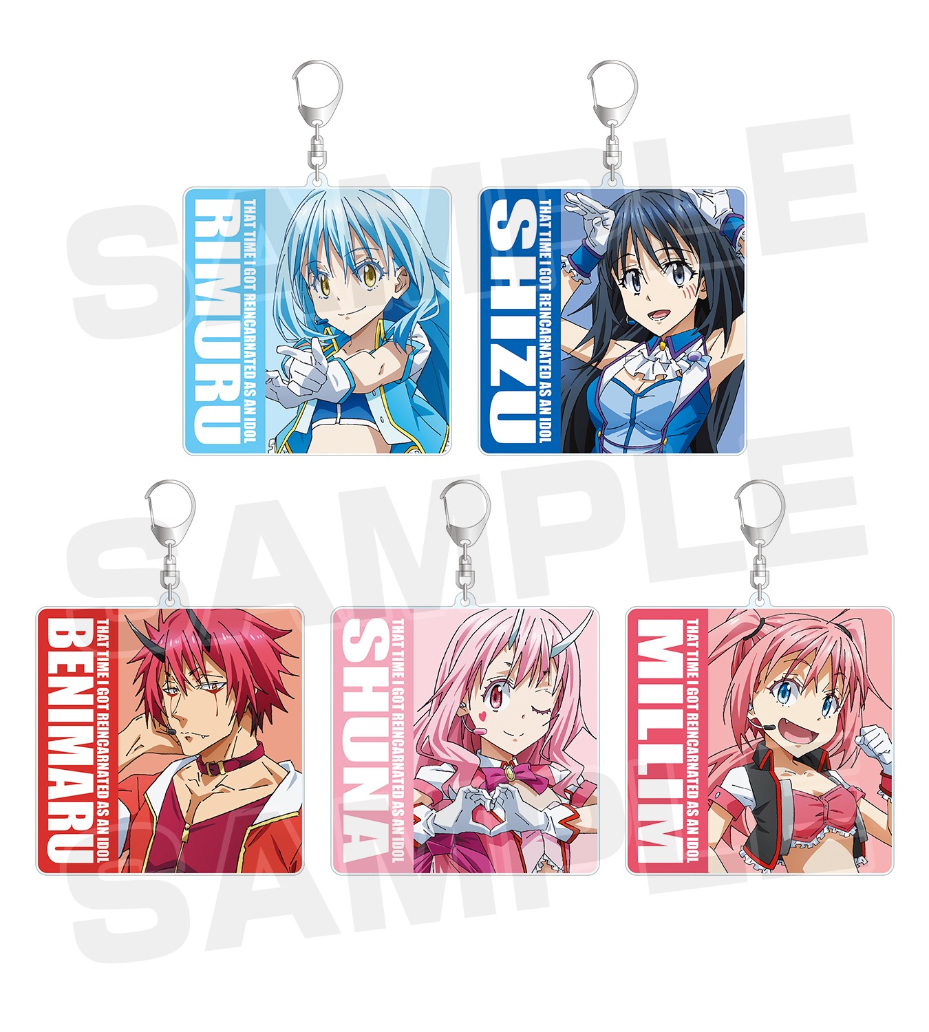 会場で販売されるBIGアクリルキーホルダー。