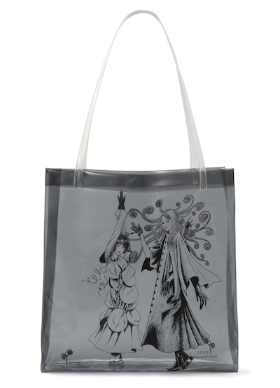 描き下ろしイラストを使用したPVCトートバッグ。