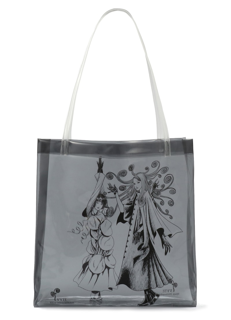 描き下ろしイラストを使用したPVCトートバッグ。
