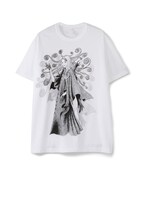 描き下ろしイラストを使用した五島桐絵Tシャツ・ホワイト。