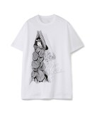 描き下ろしイラストを使用した黒谷あざみTシャツ・ホワイト。