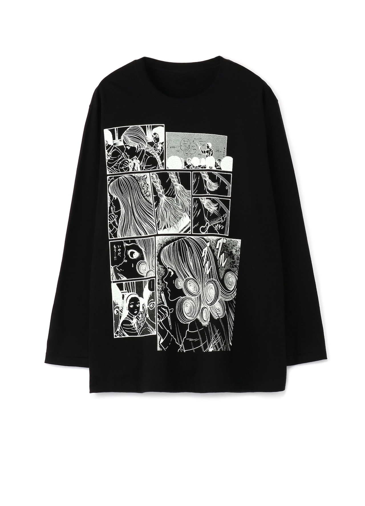 伊藤潤二 うずまき Tシャツ XL 黒谷あざみ 五島桐絵 メッサストア on X: 