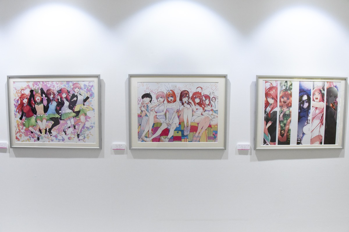 「五等分の花嫁展」の様子。