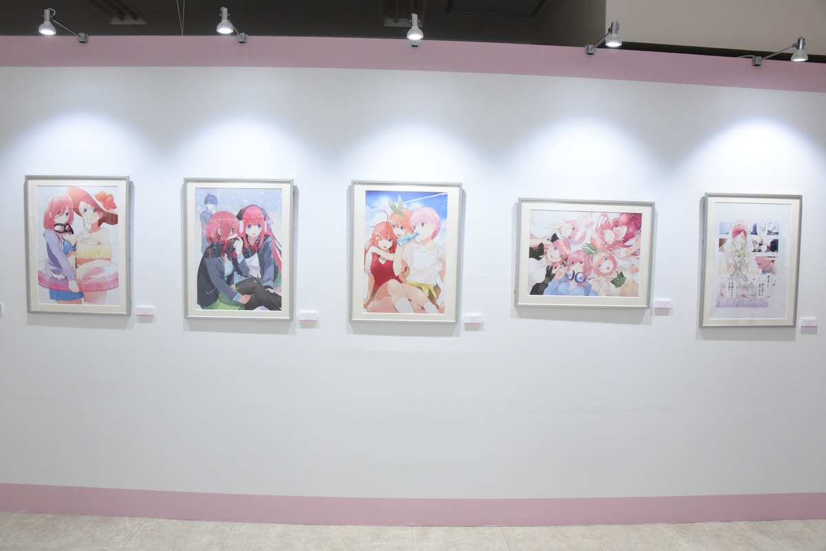 「五等分の花嫁展」の様子。