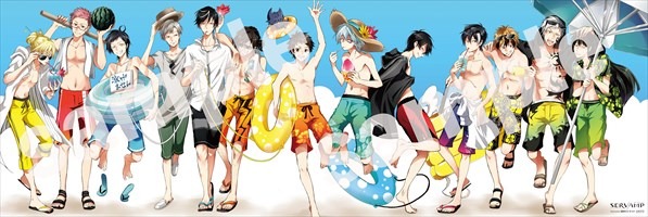 付録の「SERVAMP-サーヴァンプ-」水着ポスター。