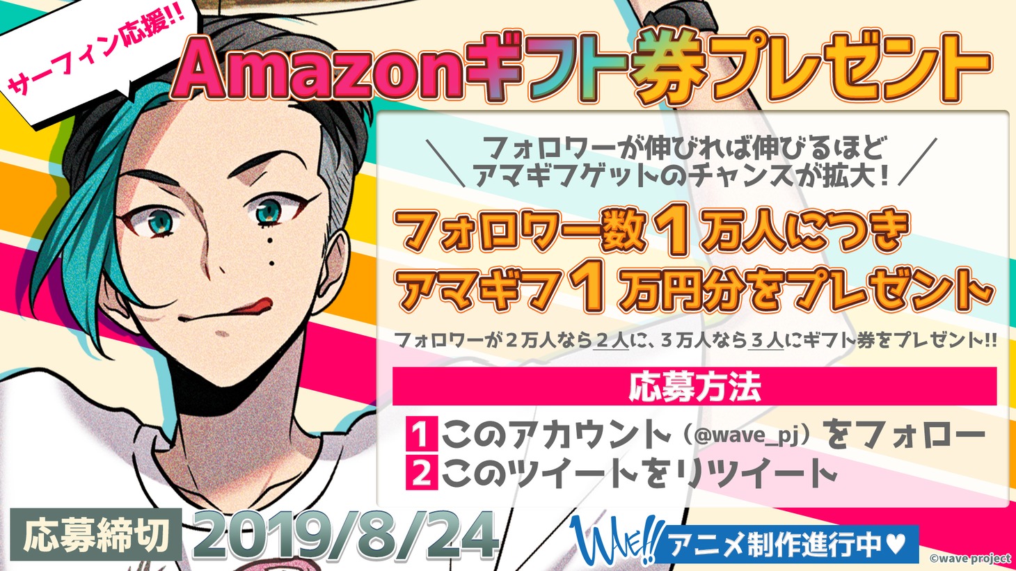 「WAVE!!」キャンペーンの詳細。