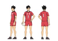 黒尾鉄朗（CV：中村悠一）のキャラクタービジュアル。