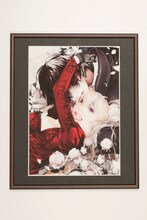 「Rosen Blood～背徳の冥館～」の複製原画。実物はこれに石据カチルのサインが入れられる。