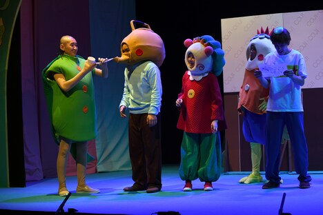 舞台「コジコジ」の公開ゲネプロより。