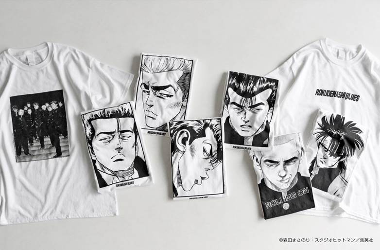 「ろくでなしBLUES」とJOURNAL STANDARDのコラボTシャツ。
