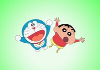 左から「ドラえもん」「クレヨンしんちゃん」。(c)藤子プロ・小学館・テレビ朝日・シンエイ・ＡＤＫ (c)臼井儀人/双葉社・シンエイ・テレビ朝日・ＡＤＫ