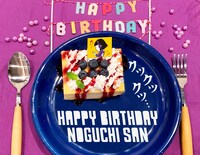 第1弾メニューの「野口さんのバースデーケーキ」。