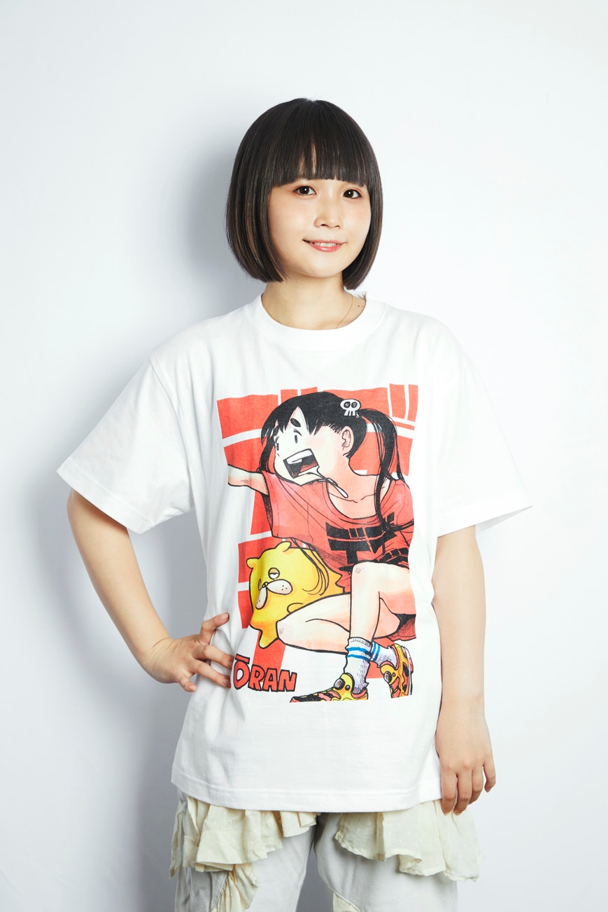 Tシャツの着用イメージ。（撮影モデル：＠小豆）