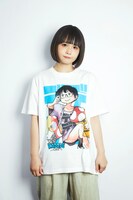 Tシャツの着用イメージ。（撮影モデル：＠小豆）