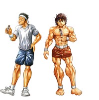 「バキ道」と錦織圭選手のコラボイラスト。