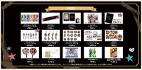 会場で販売されるグッズの一覧。