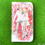 「町でうわさの天狗の子」手帳型iPhoneケース。