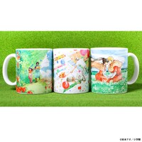 マグカップ3種を並べた様子。