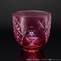「ワンピース江戸切子グラス」（「紅の傷跡」）