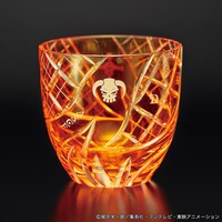 「ワンピース江戸切子グラス」（「橙火の鎮魂歌」）