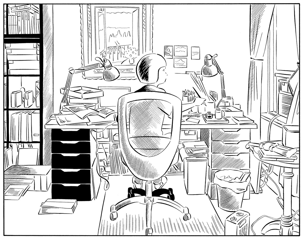 「ニューヨークで考え中」より。亜紀書房 2018年出版 Courtesy of the artist and Mizuma Art Gallery